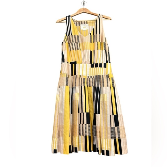 Maeve (Anthropologie) S silk cotton pleated dress- excellent condition - Picture 1 of 13